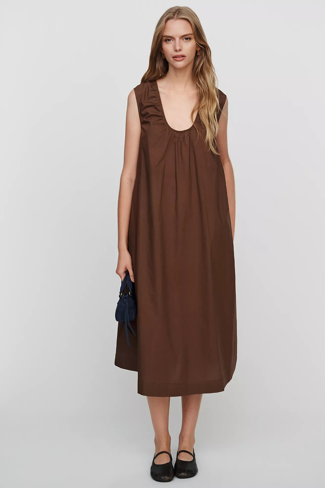Lisa Says Gah Peggy 100% Cotton Midi Dress | Anthropologie (US)