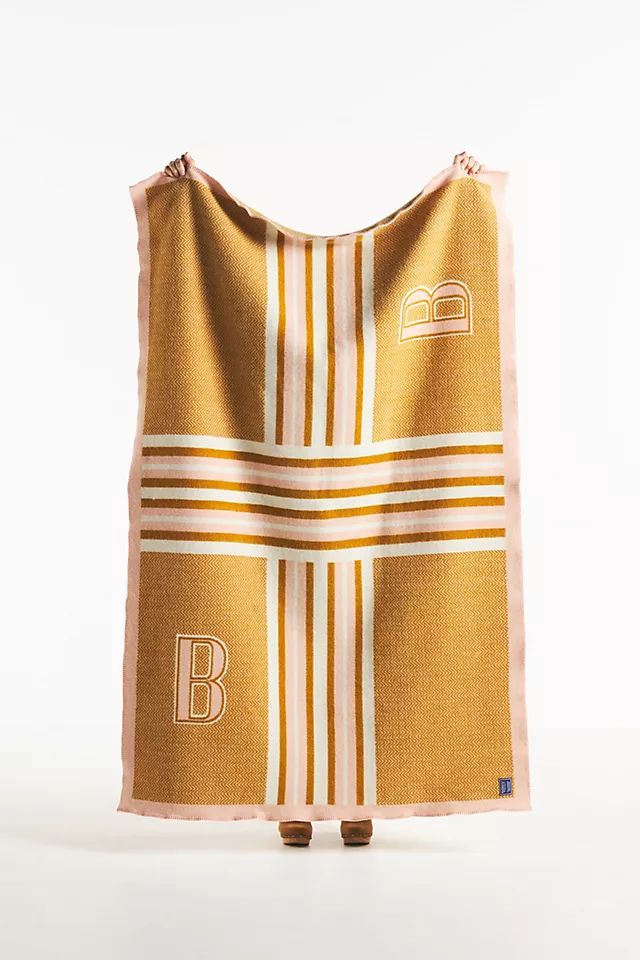 Faribault Monogram Wool Blend Throw Blanket | Anthropologie (US)