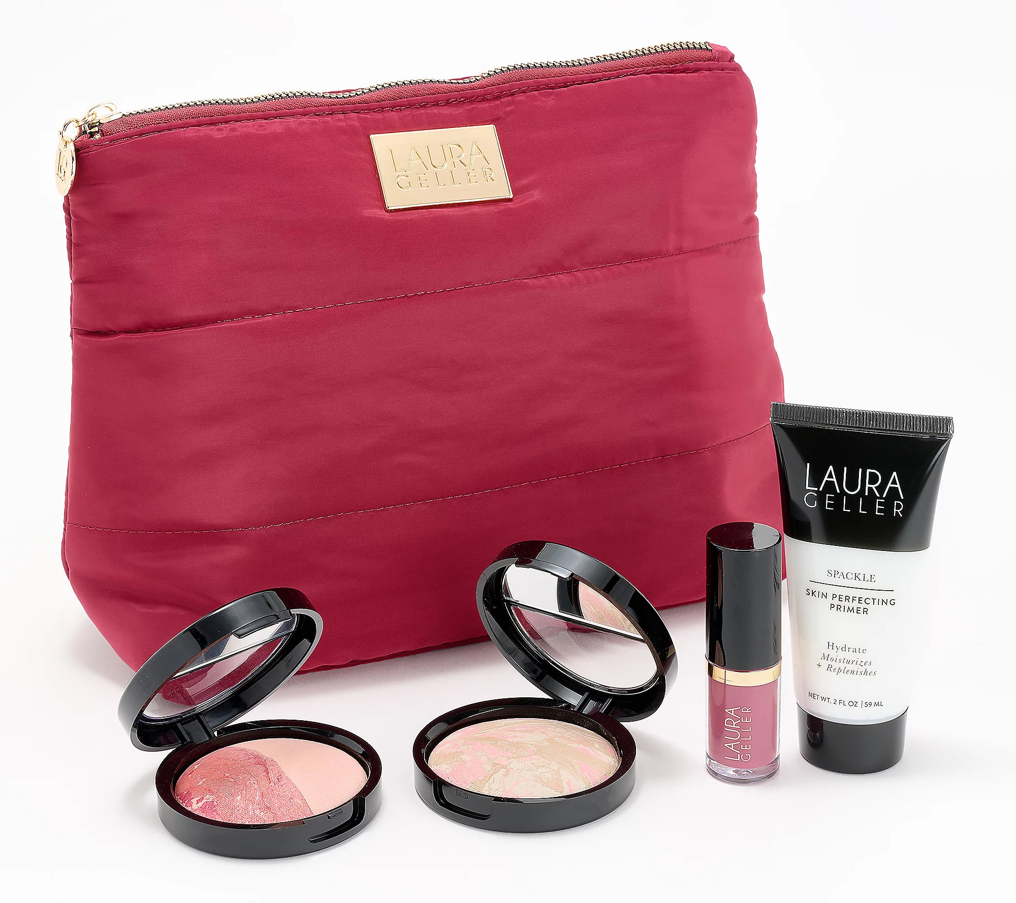 Laura Geller Hydrate & Glow 4-Piece Collection with Bag | QVC