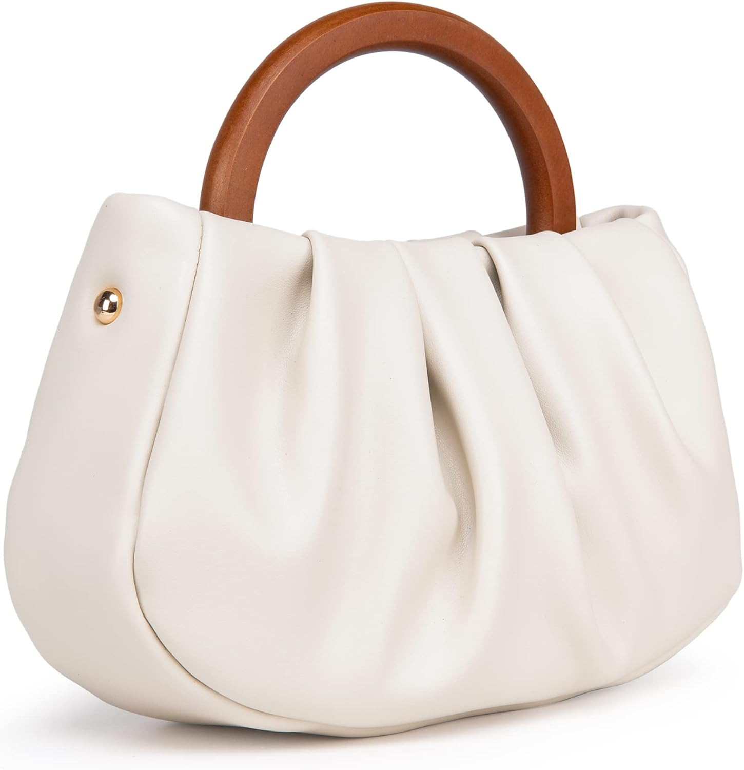 Milan Chiva Cloud Pouch Bag Gabbi Ruched Handbag Chic Dumpling Clutch Purses with Removable Strap | Amazon (US)