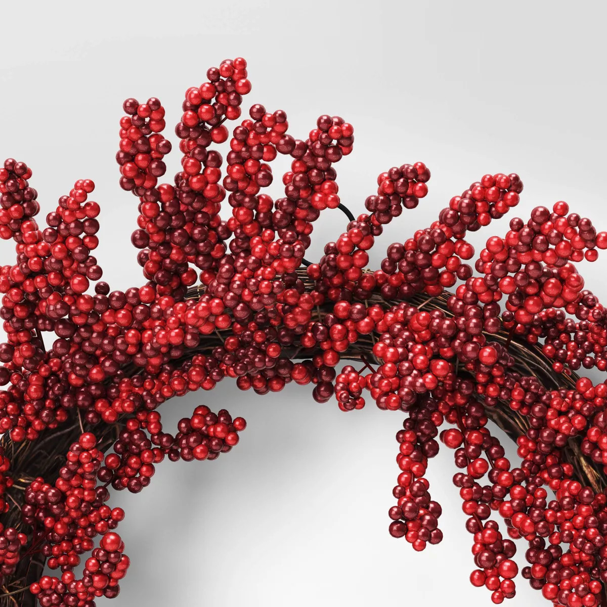 Berry Christmas Wreath Red - Threshold™ | Target