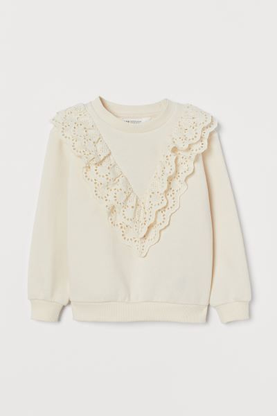 Sweatshirt in soft, cotton-blend fabric. Long sleeves and ribbing at neckline, cuffs, and hem. | H&M (US)