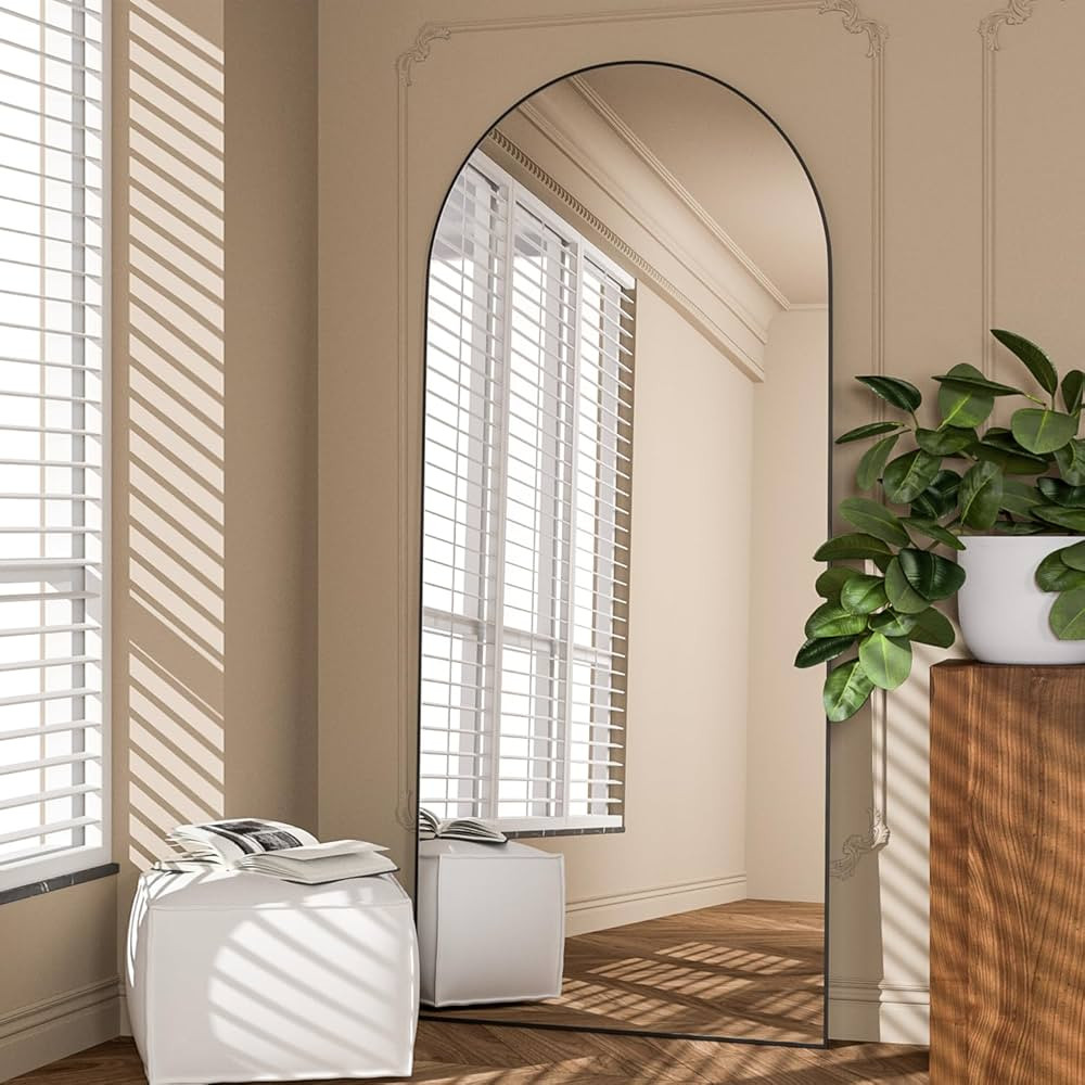 Full Length Mirror, 71"x25" Arch Mirror Floor Mirror with Stand Wall Mirror Black Arched Full Bod... | Amazon (CA)