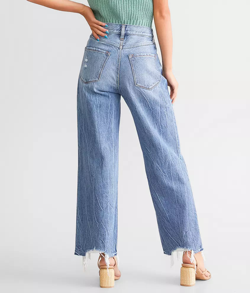 Signature 90's Cropped Wide Leg Jean | Buckle