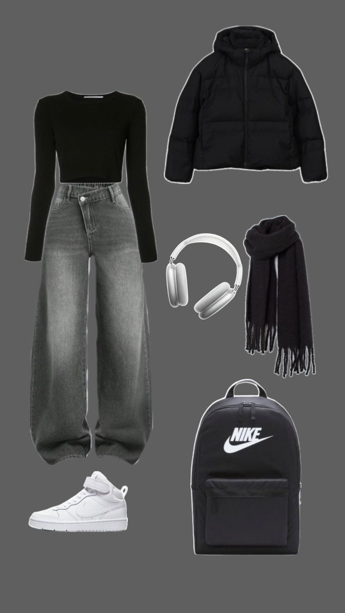 "Cold weather, cool vibes 🖤
All-black everything with a hint of grey — comfy, casual & effortlessly chic.
Linked my go-to winter essentials on LTK 🖤 

 #LTKdresses #LTKjeans #LTKFashionMonth