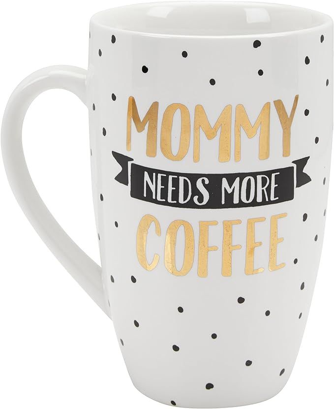 Pearhead Parent Coffee Mug, Mommy Needs More Coffee Whimsical Mug, Mother’s Day Accessory for N... | Amazon (US)