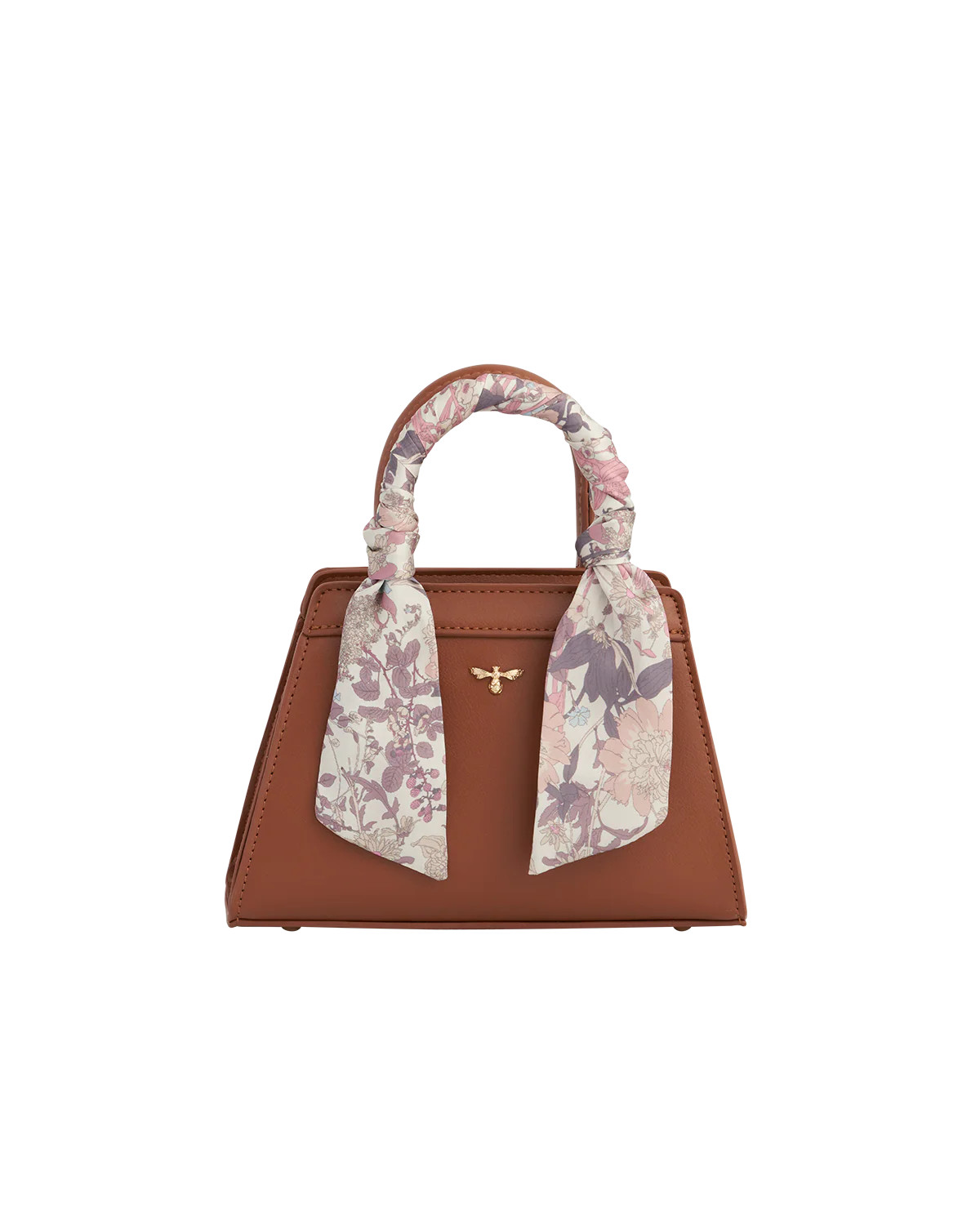 Deco Blooms Mini Tan Tote | Fable England