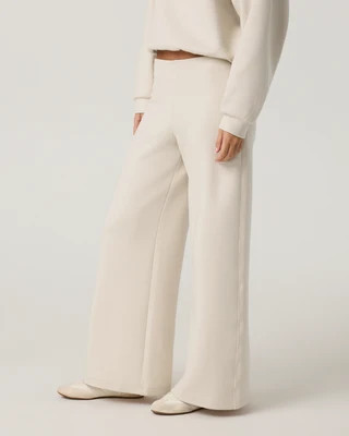 Vuori Galaxy High Rise Wideleg- Shorts | Bone | XXS | Vuori Clothing (US & Canada)