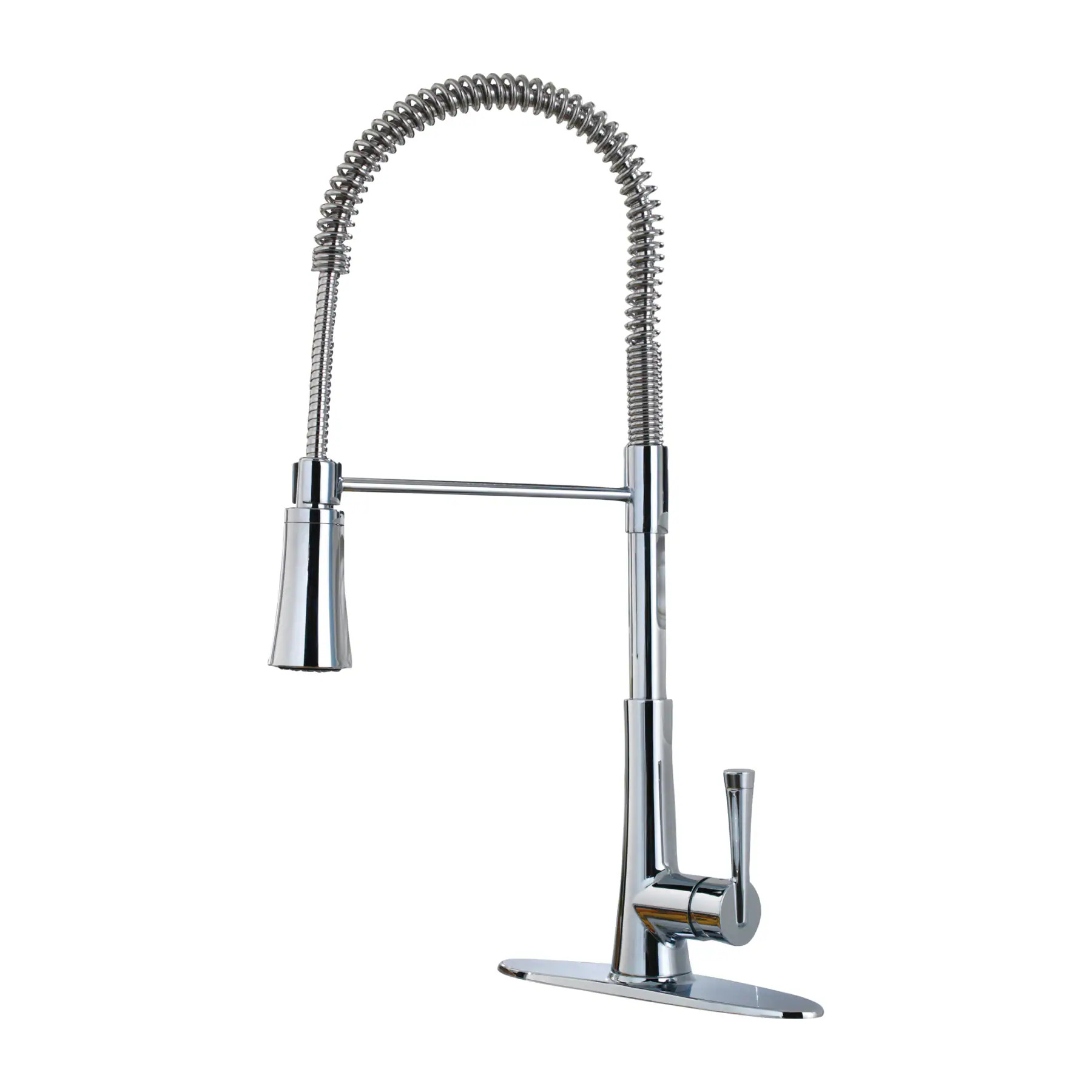 Pfister Zuri Polished Chrome Single Handle Deck-mount Kitchen Faucet with Sprayer (Includes Deck Plate) | LG529-MCC | Lowe's
