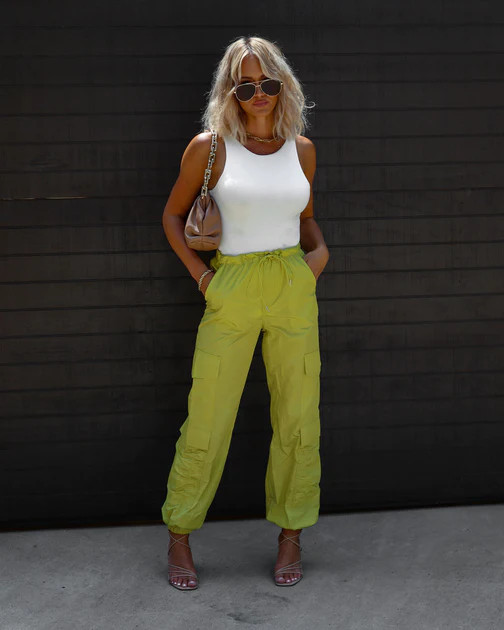Yorklyn Cargo Pants - Lime | VICI