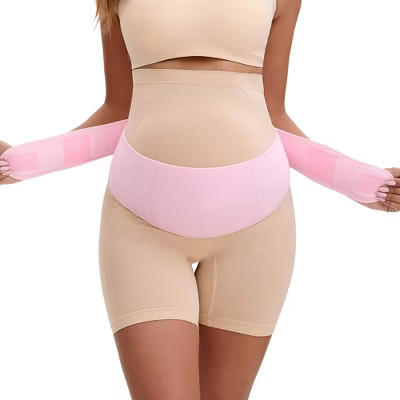 INSPIRE CHIC Women's Maternity Belly Bands-Soft and Breathable Pregnancy Belly Support Band, Adjustable Belt for Back X-Large Pink | Target