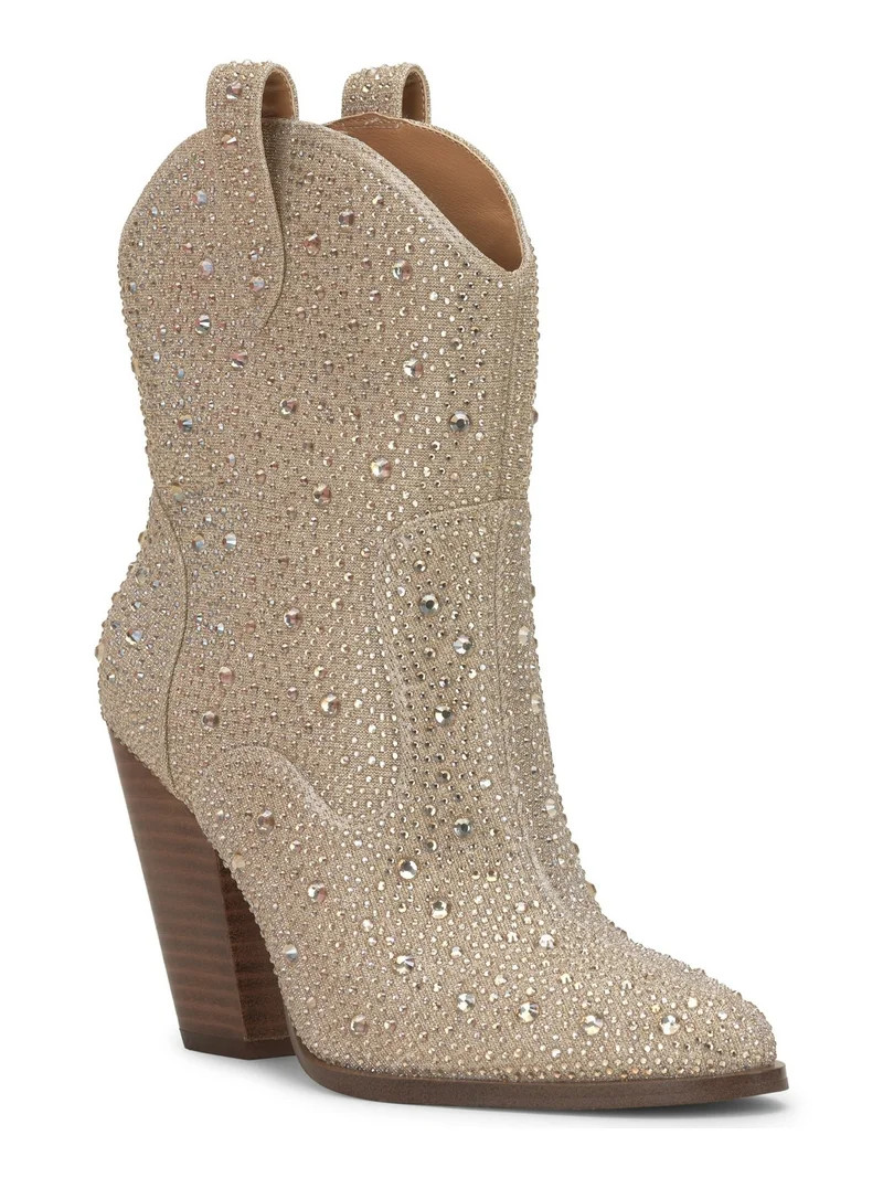 Jessica Simpson Women's White Cissely Embellished Cowboy Booties Size 6M NIB | Walmart (US)