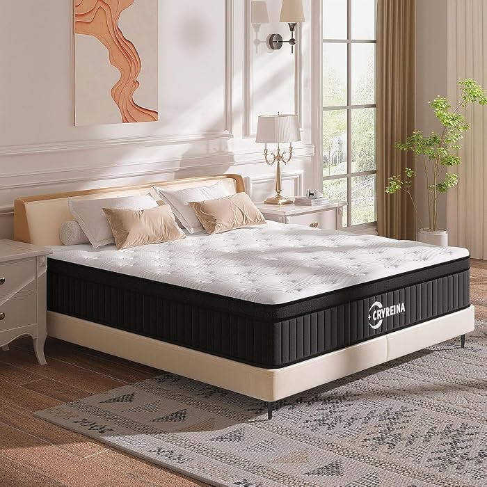 King Size Mattress, 12 Inch King Mattress Hybrid in Box, Independent Pocket Springs, Medium Firm,... | Amazon (US)