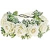 Vividsun Women Flower Crown Floral Headpiece Festival, A/White, Size Free | Amazon (US)