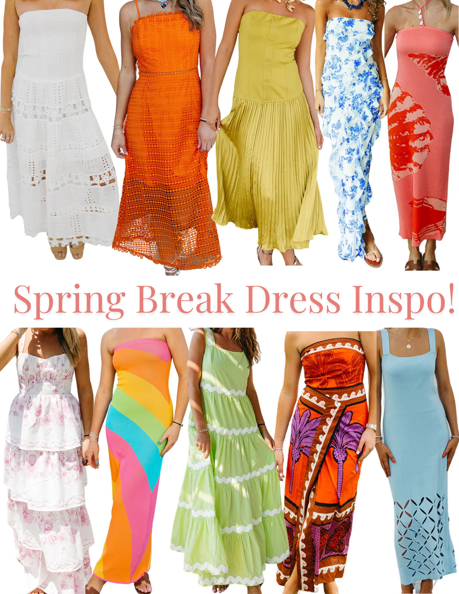 Spring break dress inspo!!!! The cutest dresses for all spring and summer needs 

 #LTKMostLoved #LTKSeasonal #LTKTravel