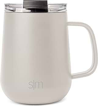 Simple Modern Travel Coffee Mug with Lid and Handle | Reusable Insulated Stainless Steel Coffee T... | Amazon (US)