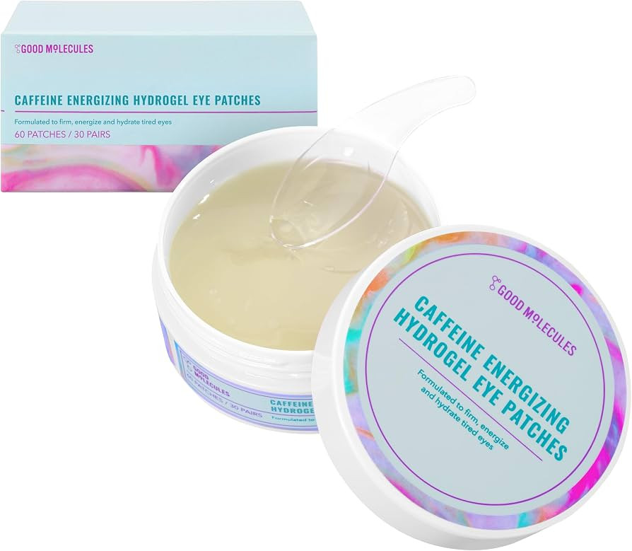 Good Molecules Caffeine Energizing Hydrogel Eye Patches - Eye Mask with Hyaluronic Acid Hydrate a... | Amazon (US)
