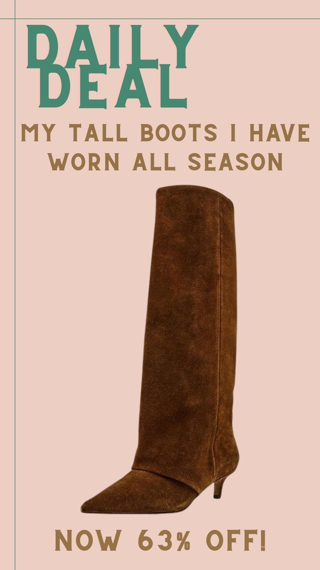 My boots are still on sale and I cannot believe the price!!! 63% off and the brown suede is perfection!! 

#LTKootd #LTKSaleAlert #LTKTall