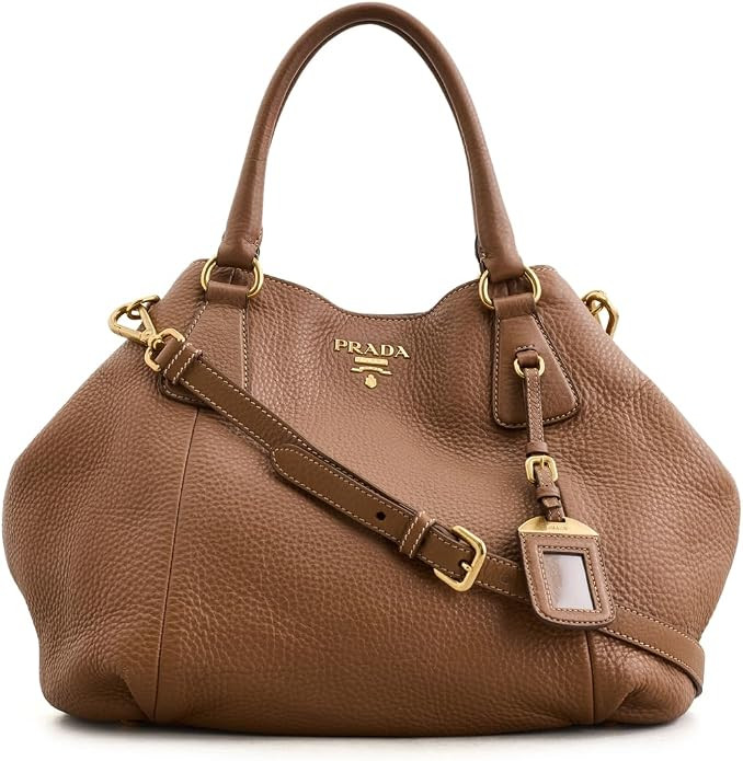 WHAT GOES AROUND COMES AROUND Women's Pre-Loved Prada Vitello Daino Convertible Handbag | Amazon (US)