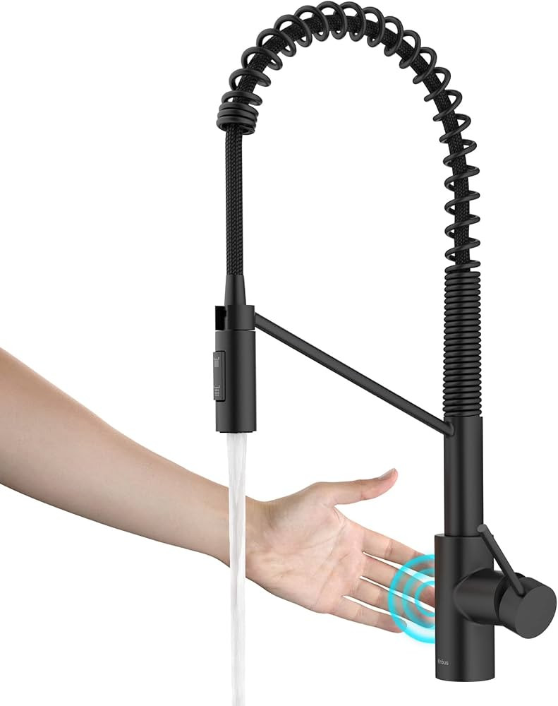 KRAUS Oletto Touchless Sensor Commercial Pull-Down Single Handle Kitchen Faucet with QuickDock To... | Amazon (US)