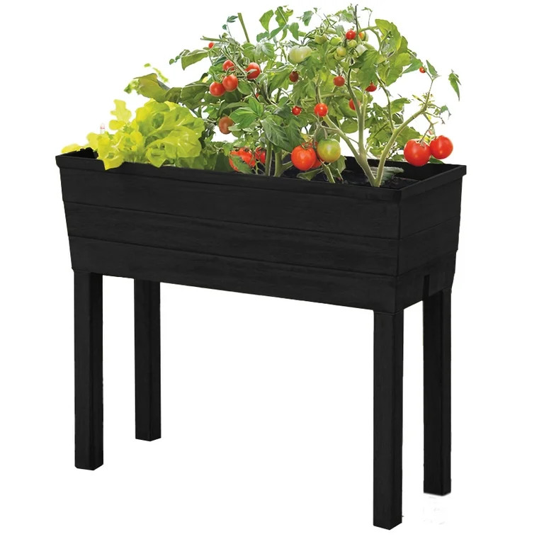 City Pickers High-Rise Elevated Garden Bed - Charcoal | Walmart (US)