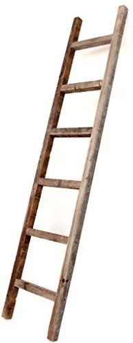 BarnwoodUSA Rustic 6 ft Decorative Ladder - 100% Reclaimed Wood Ladder, Weathered Gray ♻️ | Walmart (US)