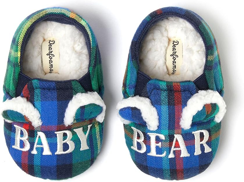 Dearfoams Baby & Kids' Bear Matching Family Slipper Christmas Gifts | Amazon (US)
