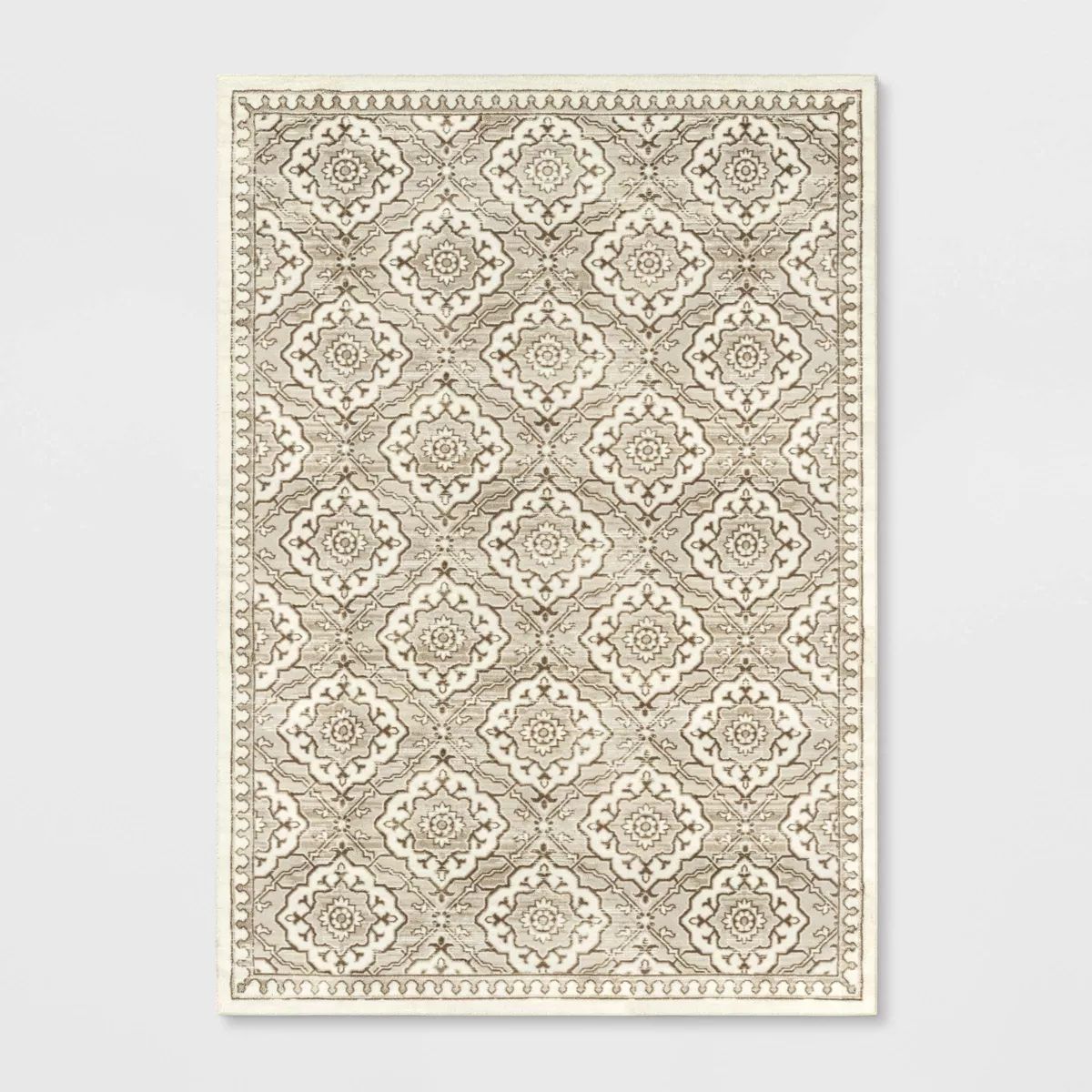Kenbridge Persian Border Tile Print Mushroom Rug - Threshold™ | Target