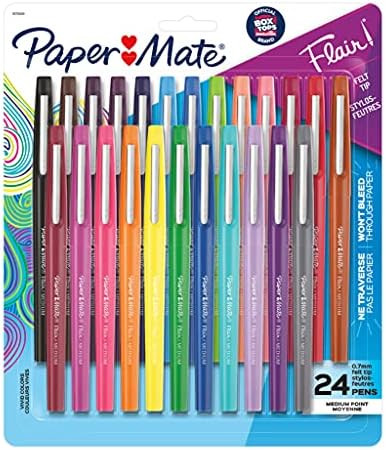 Paper Mate Flair Felt Tip Pens | Medium Point 0.7 Millimeter Marker Pens | Back to School Supplie... | Amazon (US)