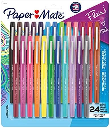 Paper Mate Flair Felt Tip Pens | Medium Point 0.7 Millimeter Marker Pens | Back to School Supplie... | Amazon (US)