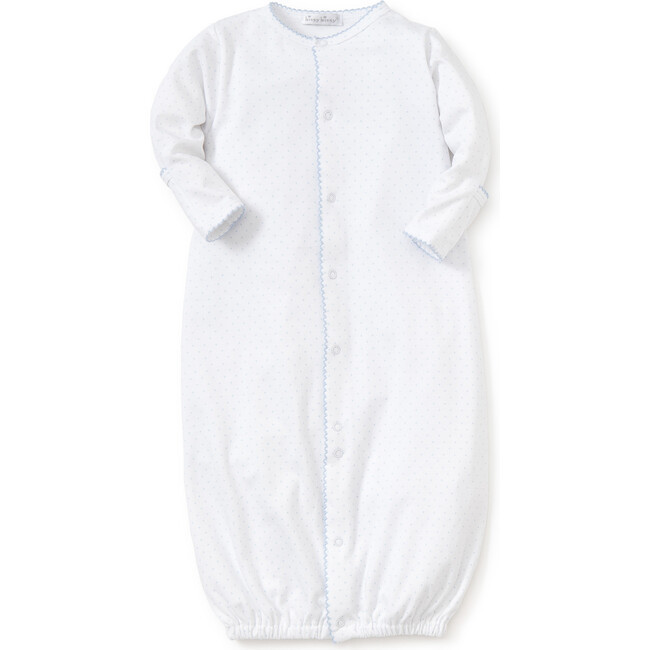 New Dots Converter Gown, White/Blue | Maisonette