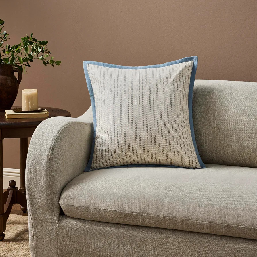 Loloi Magnolia Home Meredith PMH0080 Lt. Blue/Ivory Cover w/Poly Pillow | Amazon (US)