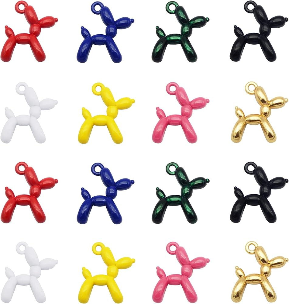 40 pcs Gold Plated Enamel Cartoon Doll Dog Charms Pendant For Jewelry Making Necklace Bracelet Ea... | Amazon (US)