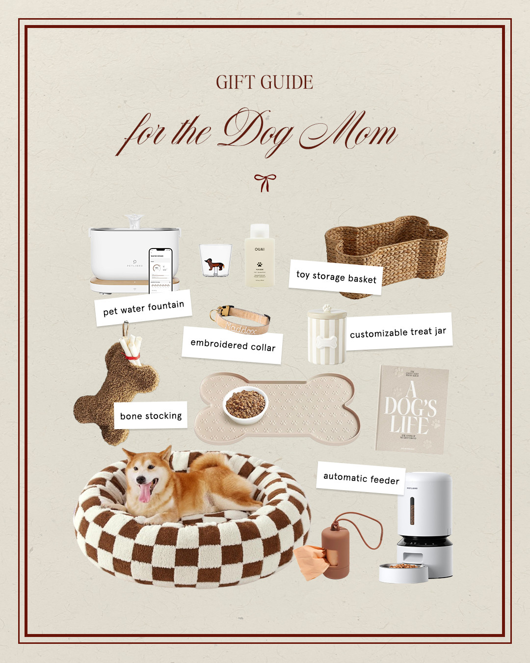Gift Guide For The Dog Mom 

 #LTKGiftGuide #LTKHoliday #LTKSeasonal