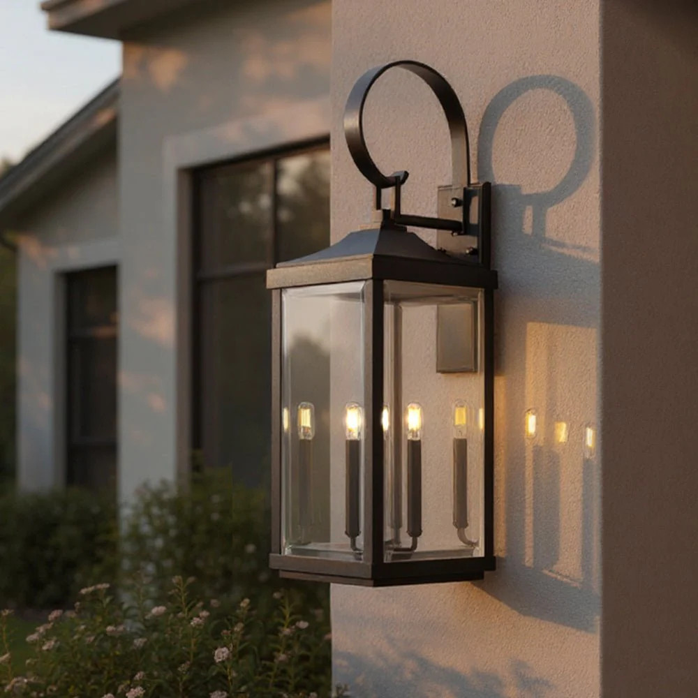UHP1404 Transitional Outdoor Wall Sconce 30.625''H x 9.5''W, Midnight Black Finish, Calderdale Co... | Urban Ambiance, Inc.