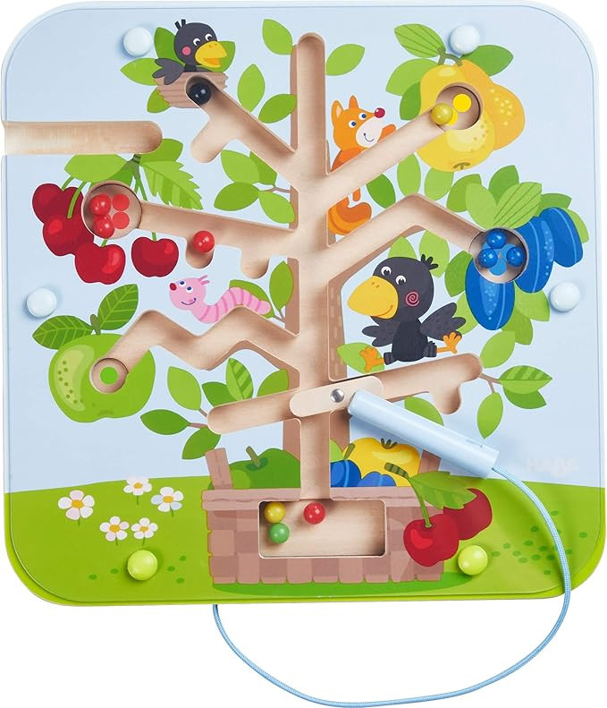 HABA Busy Board for Toddlers 2-4: Orchard Magnetic Maze Puzzle Game, Toddler Travel Toys & Montes... | Amazon (US)