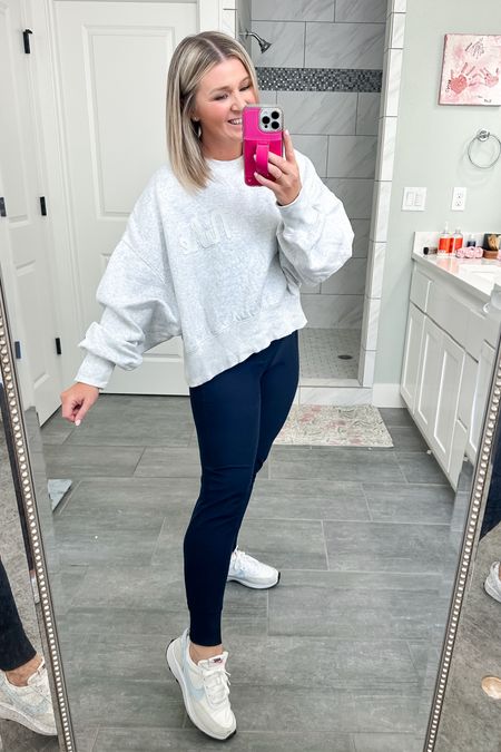 Love this Nike cropped sweatshirt so much. The perfect light grey. Wearing size small and I love the oversized fit. 

#LTKActive #LTKsalealert #LTKfindsunder50
