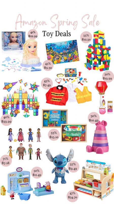 Amazon Spring Sale - Toy deals!

Kids toys, puzzles, pretend play sets, building blocks, Minnie Mouse stacker, doll set, playset, Picasso tiles, stuffed doll

#LTKsalealert #LTKbaby #LTKkids