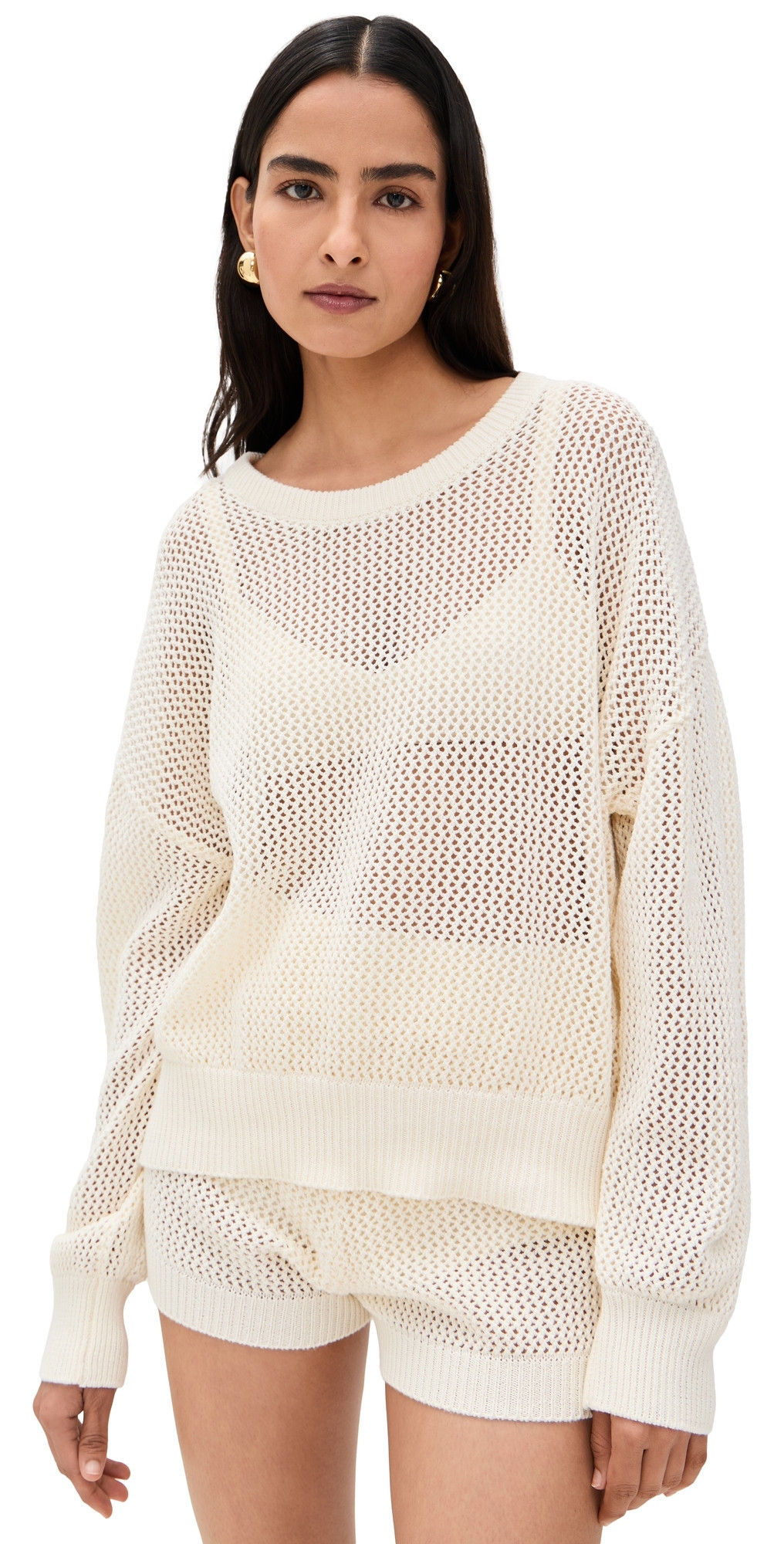 PQ Swim Knit Sweater Ivory M/L | Shopbop