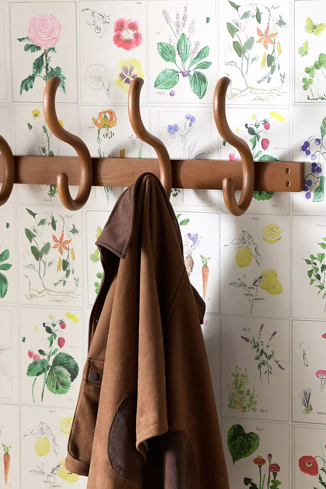 Luca Ash Wood Hook Rack | Anthropologie (US)