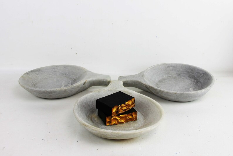 White Marble Handled Bowl, Rustic Jewelry Storage Saucer, Marble Underplate, Marble Soap Dish | Etsy (US)