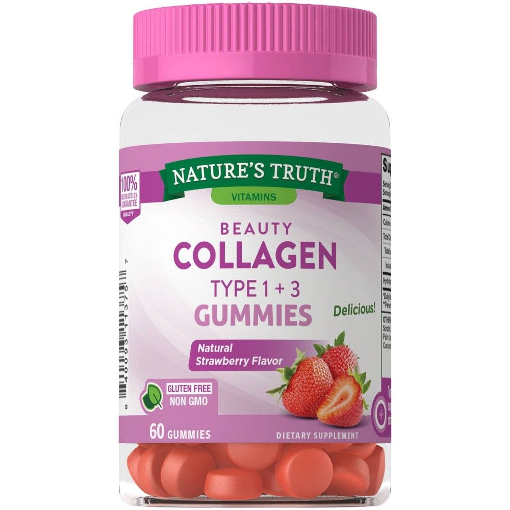 Nature's Truth Beauty Collagen Type 1 + 3 Gummies - 60ct | Target