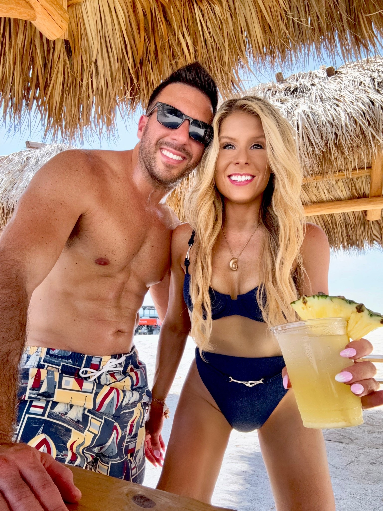 Navy Underwire Bikini Top + Matching Navy Highwaisted Bikini Bottoms styled for summer, the pool, beach, vacation, and resort!

I added the  starfish bracelet + seashell charm bracelet for a beachy aesthetic. 

My husband is wearing 5 inch swim trunks/shorts.

#LTKSwim #LTKStyleTip #LTKSeasonal