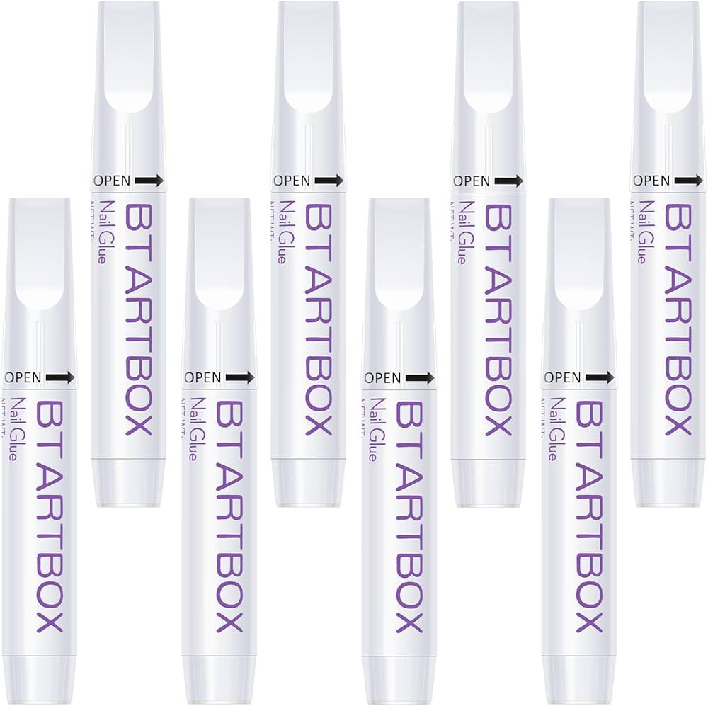 Nail Glue for Acrylic Nails - Nail Glue for Press On Nails, 8 Pcs BTArtbox Adhesive Super Bond fo... | Amazon (US)