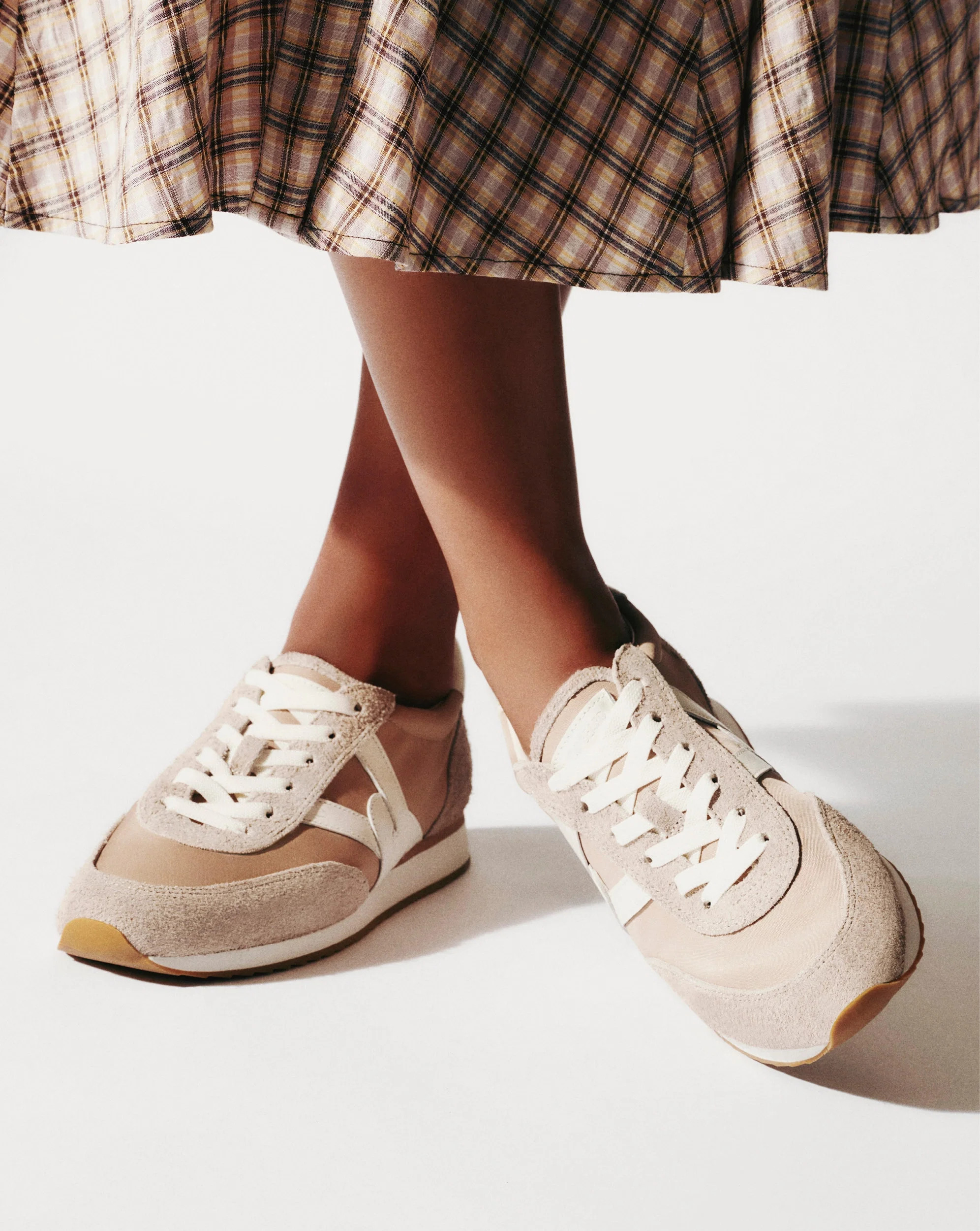 Penrose Sneaker in Chocolate/Hazelwood/Raisin Brown & White | Veronica Beard | Veronica Beard