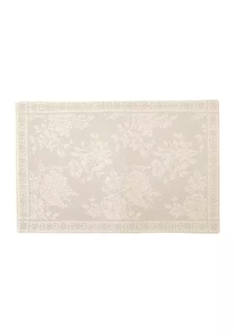 Tonal Jacquard Floral Placemat | Belk