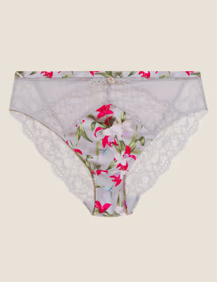 Silk & Lace High Leg Knickers | Marks & Spencer (UK)