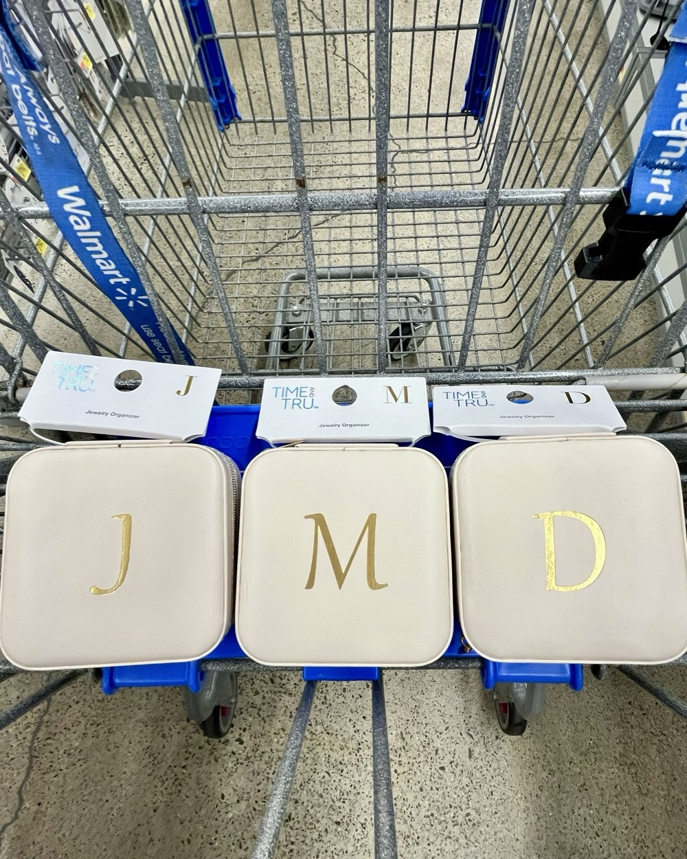 Saw these small jewelry organizers with gold initials at Walmart and thought they would make an affordable, pretty, and practical bridal party gift.  

#bridesmaidgiftidea #giftsforher #maidofhonorgift #giftguide 

#LTKWedding #LTKSeasonal #LTKFindsUnder50