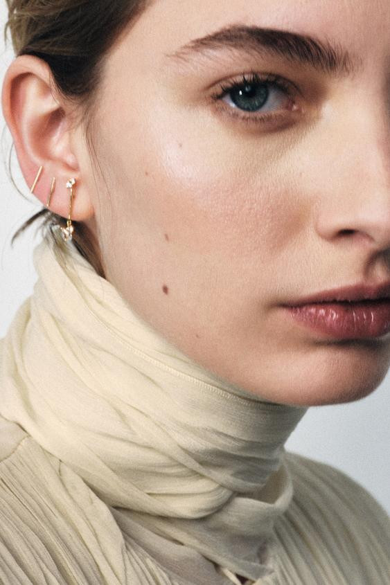 SET OHRRINGE MINIMAL GLITZERND | Zara DE