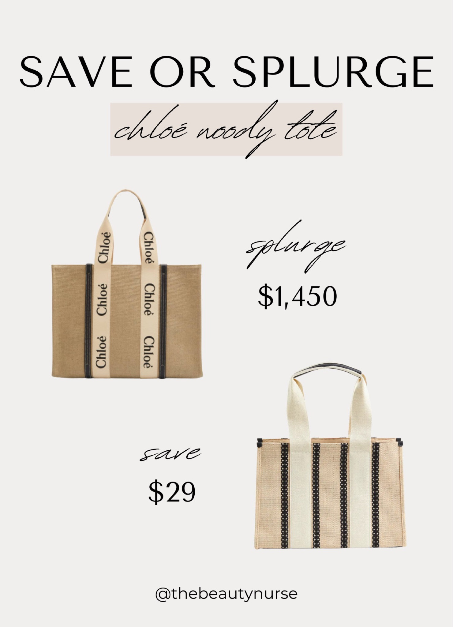 Save or splurge bags.

#LTKstyletip #LTKsalealert #LTKitbag
